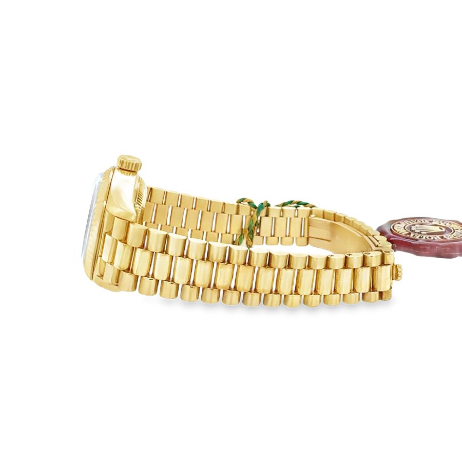 18K YELLOW GOLD ROLEX PRESIDENT LADYS WRISTWATCH