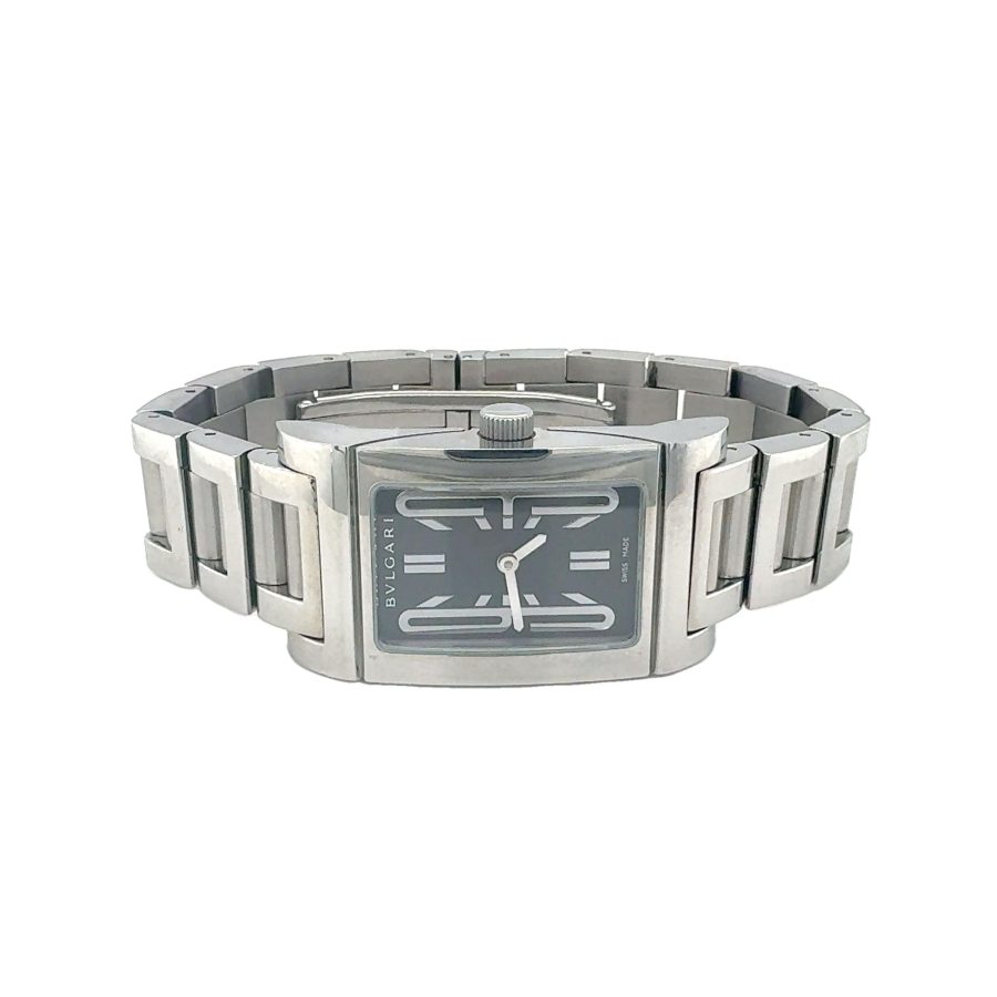 LADIES STAINLESS STEEL BULGARI RETTANGOLO WRISTWATCH