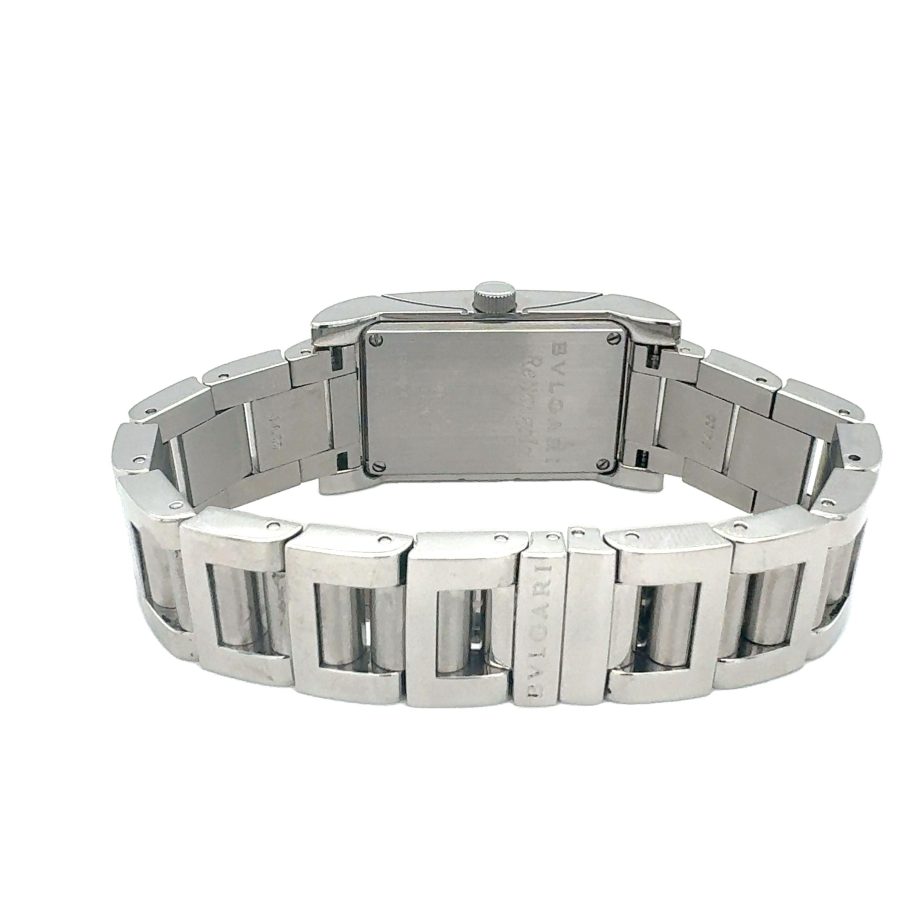 LADIES STAINLESS STEEL BULGARI RETTANGOLO WRISTWATCH